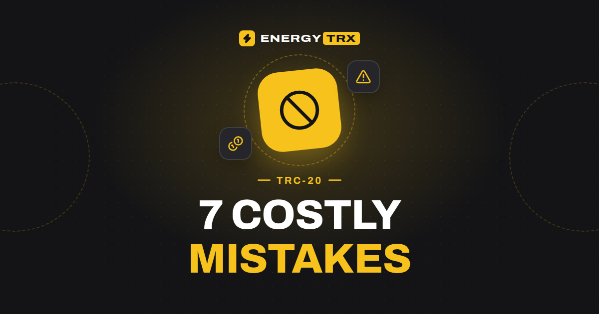 7 Costly USDT TRC-20 Mistakes (and How to Avoid Them)